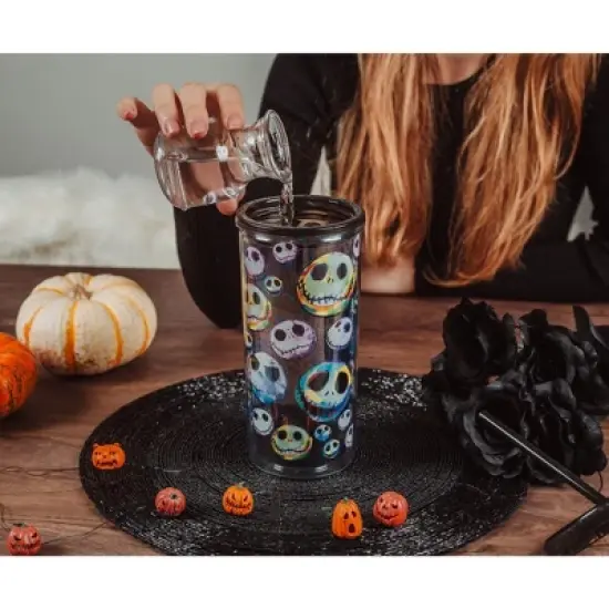 Silver Buffalo Disney The Nightmare Before Christmas Jack Skellington Faces Carnival Cup image {2}