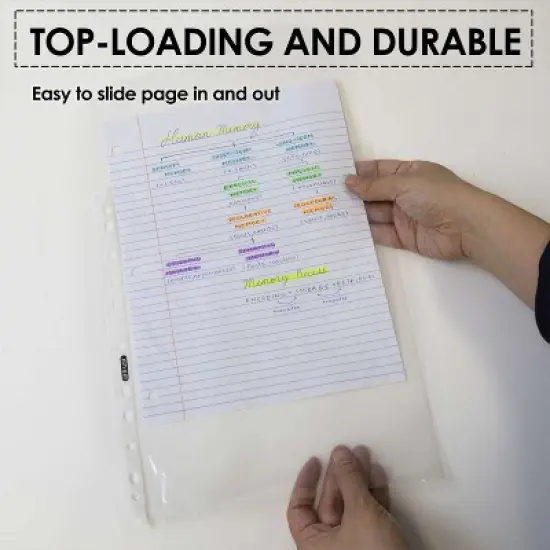 BAZIC Products&reg; Heavy Weight Top Loading Sheet Protectors, Box of 50 image {2}