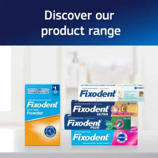 Fixodent Ultra Max Hold Dental Adhesive - Unflavored - 2.2oz/2pk image {8}