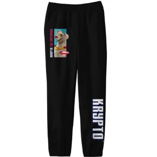 DC League Of Super Pets Animal Heroes Boy's Black Sweatpants image {1}