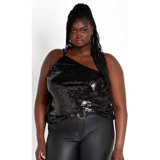 Women's Plus Size Ansley Top - Black | CITY CHIC image {7}