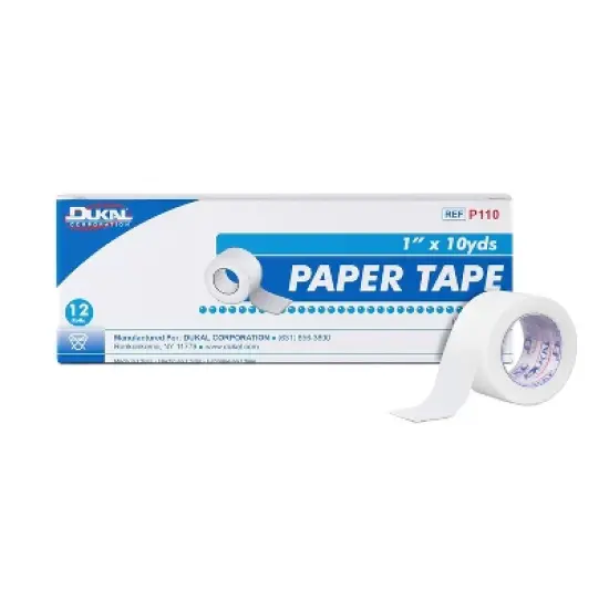 Dukal Paper Tape Roll 1" x 10 Yd, 12 Ct image {4}