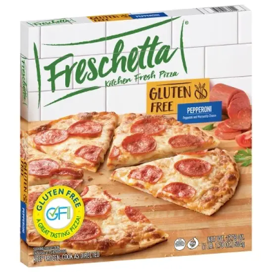 Freschetta Pepperoni Gluten Free Thin Crust Frozen Pizza - 17.78oz image {2}