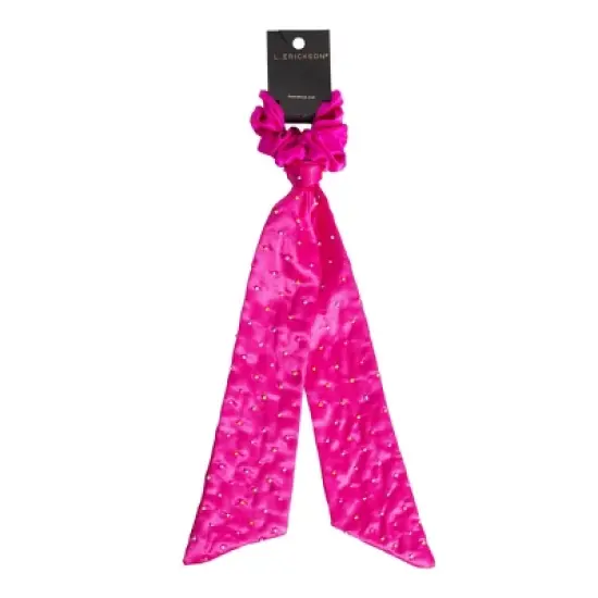 L. Erickson Beaded Long Hair Tail Pony - Fuchsia image {3}