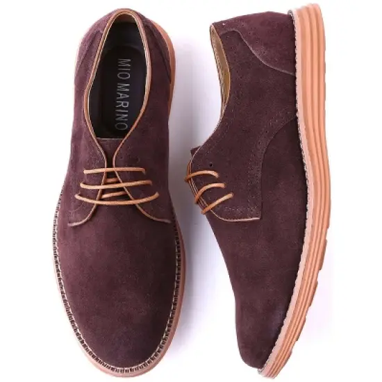 Mio Marino - Men's Elegant Suede Oxford Shoes image {2}
