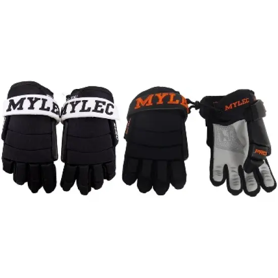 Mylec MK5 Pro Player Ball & Roller Hockey Gloves, Hook Closure, Nylon, Leather Palm, EVA Foam, Light & Breathable &ndash; 1 Pair image {3}