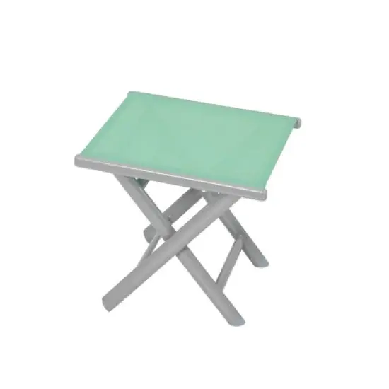 3pc Outdoor Aluminum Folding Adjustable Chaise Lounge Chair and Table Set Green - Crestlive Products image {8}