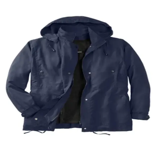 KingSize Men's Big & Tall Fleece-lined Taslan Anorak image {4}