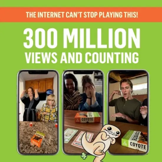 Exploding Kittens Coyote Card Game: Social Skills Development, 10-Minute Playtime, 3+ Players, Full Game image {2}