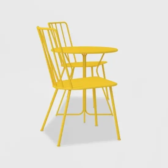 Heidi 3pc Indoor/Outdoor Patio Bistro Set - Novogratz image {6}