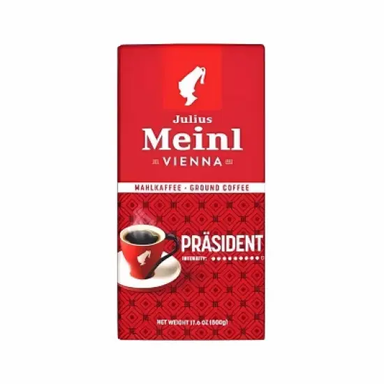 Julius Meinl Prasident Ground Coffee 17.6oz/500g image {5}