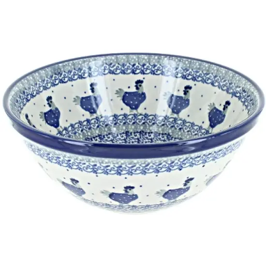 Blue Rose Polish Pottery 57 Ceramika Artystyczna Small Serving Bowl image {4}