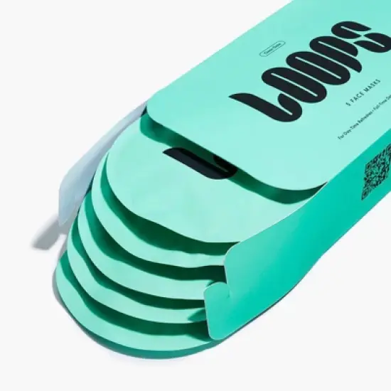 LOOPS Clean Slate Facial Mask - 5ct/5.29oz image {2}