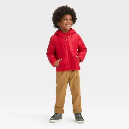 Toddler Puffer Jacket - Cat & Jack&trade; Red image {2}
