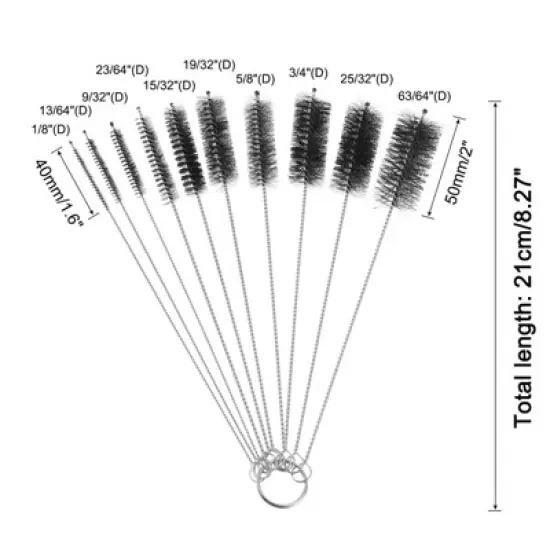 Unique Bargains Durable Rust-resistant Flexible Strong Tube Cleaning Brushes image {1}
