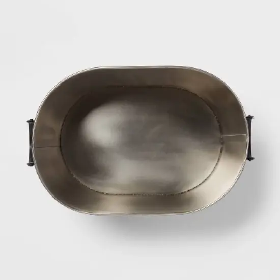 2.5gal Metal Beverage Tub Black - Threshold&trade; image {2}