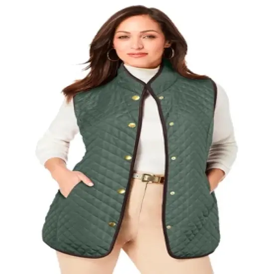 Jessica London Women&rsquo;s Plus Size Quilted Vest image {4}
