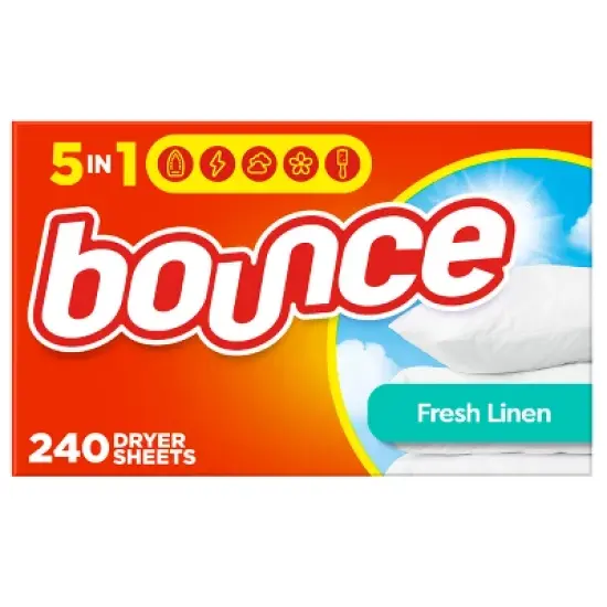 Bounce Fresh Linen Fabric Softener Dryer Sheets - 240ct image {10}
