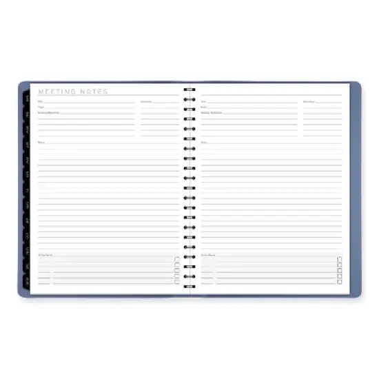 Contemporary Weekly/Monthly Planner, 11.38 x 9, Slate Blue Cover, 12-Month (Jan to Dec): 2026 image {3}