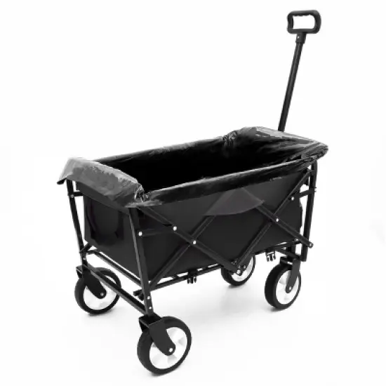 YONWAY Multi-Use Bag Collapsible Foldable Wagon Cart Beach Wagon,Heavy Duty Utility Cart for for Camping ,3pcs plastic Liner bag /Cover image {11}