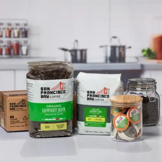 San Francisco Bay Coffee, Organic Rainforest Blend, 28oz Ground Coffee image {4}