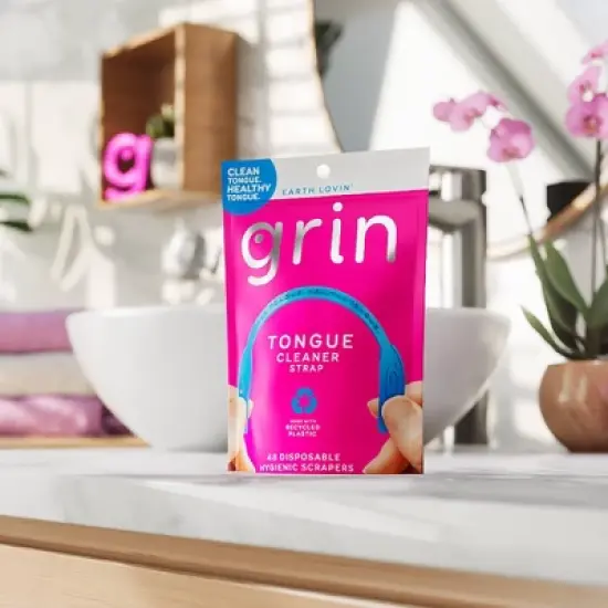 Grin Oral Care Tongue Cleaner Straps - 48ct image {7}