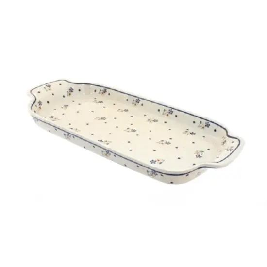 Blue Rose Polish Pottery 1282 Zaklady Bread Tray image {1}