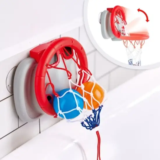 Hape: Elephant Pal Bathtub Basketball Hoop with 4 Floating Soft Balls image {2}