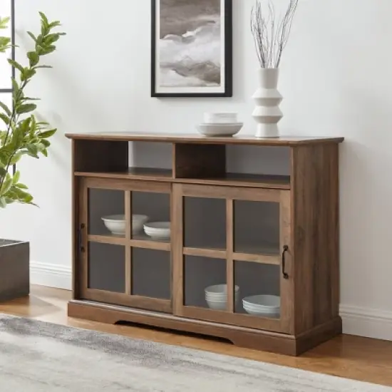 Leopold Window Pane Sliding Door Sideboard - Saracina Home image {6}
