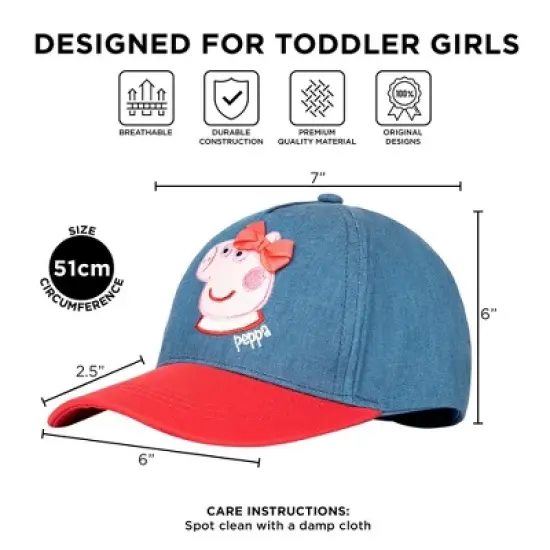 Peppa Pig Toddler Girls Baseball Cap image {4}