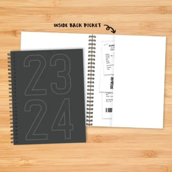 Willow Creek Press 2023-24 Academic Weekly Planner 8.5"x11" Softcover Charcoal image {3}