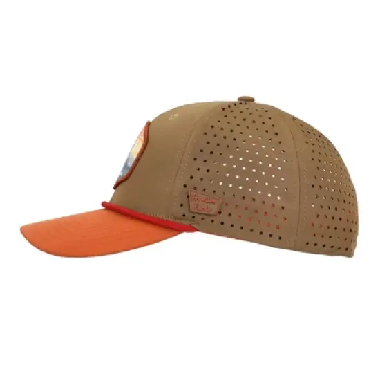 Great Smoky Mountains National Park Rust and Tan 6-Panel Unstructured Hat image {3}