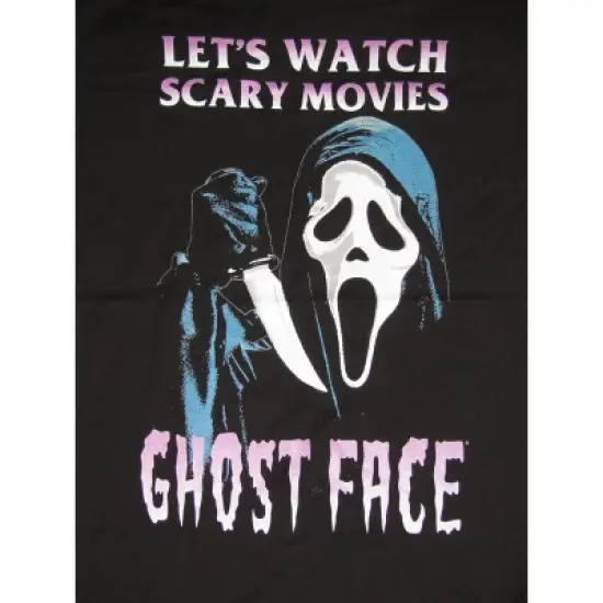 Ghost Face Killer Watch Scary Movies Men's Black T-shirt image {1}
