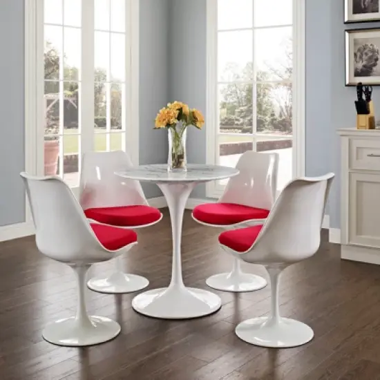 Lippa Round Artificial Marble Dining Table - Modway image {4}