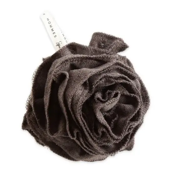 European Soaps Men'S Spa Prive - Bamboo Charcoal Pouf image {5}