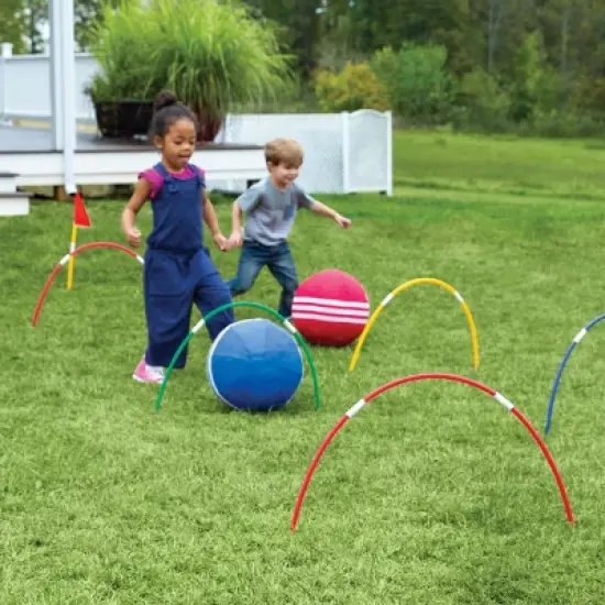 HearthSong Oversized Kick Croquet Outdoor Game for Kids image {6}