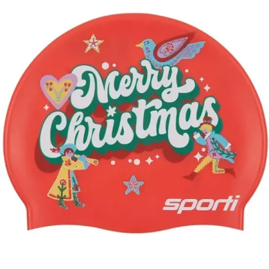 Sporti Christmas Countdown Silicone Swim Cap Jr. image {5}