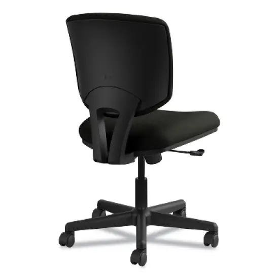 HON Volt Series Leather Task Chair, Supports Up to 250 lb, 18" to 22.25" Seat Height, Black image {8}