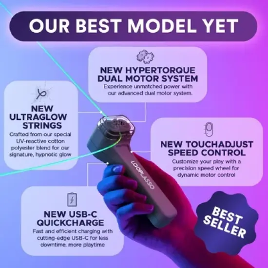 Loop Lasso X1 Interactive Light Toy: Creativity & Motor Skill Electronic Game image {4}