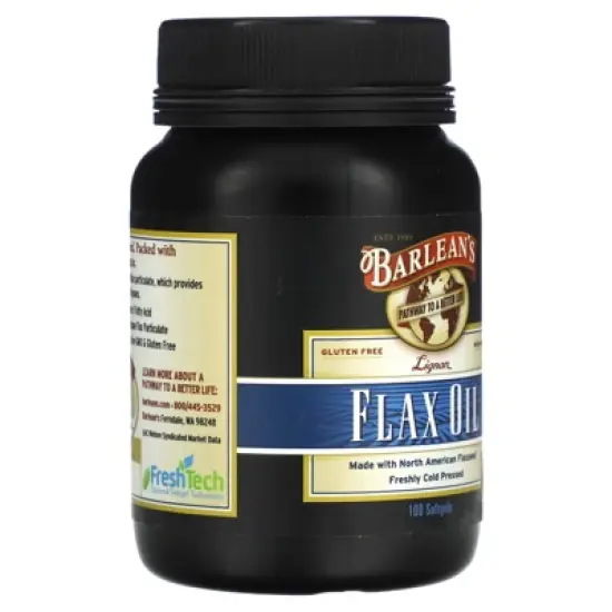 Barlean's Lignan Flax Oil, 100 Softgels image {3}