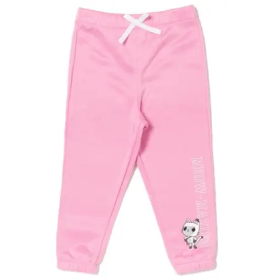 Dreamworks Gabby's Dollhouse Pandy Paws Girls Fleece Sweatshirt and Pants Set Little Kid to Big Kid image {3}
