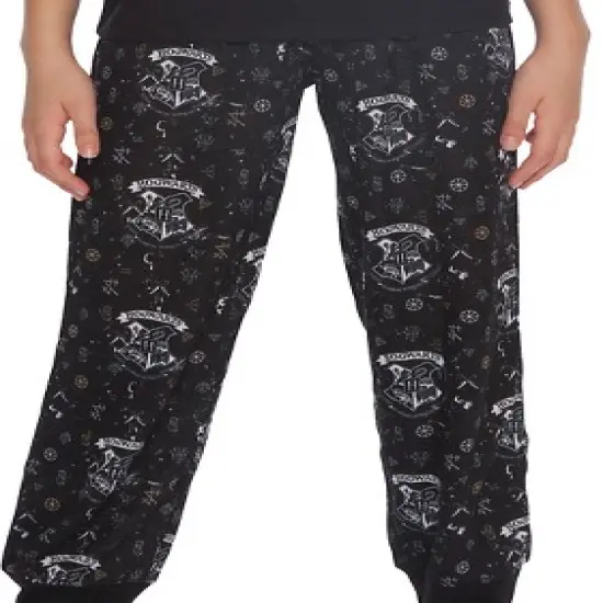 Harry Potter Big Girls Hermione Granger Hogwarts Golden Snitch Crest Pajama Set image {2}