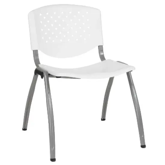 Flash Furniture HERCULES Series 880 lb. Capacity Plastic Stack Chair with Powder Coated Frame image {17}