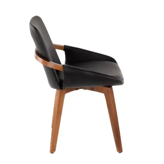 Cosmo Mid-Century Modern Chair Black/Walnut - LumiSource image {2}