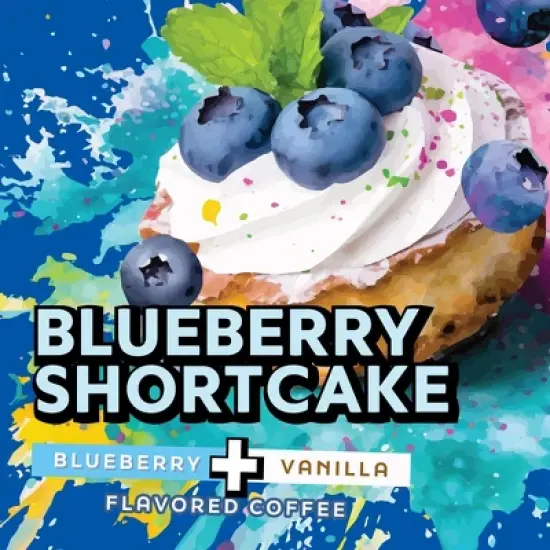 Java Factory Blueberry Shortcake Flavored Ground Coffee Bags,10 oz ea, 6 pack image {4}