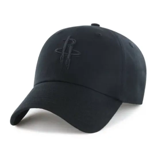 NBA Houston Rockets Black Tonal Clean Up Baseball Hat image {2}