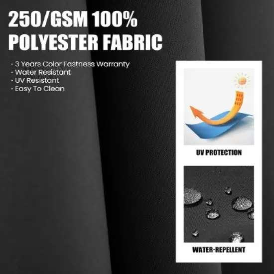 Crestlive Products 10FT Square Double Top Cantilever Umbrella Outdoor UV30+ 360 Degree Rotation Offset Umbrella 6 Heights Adjustable image {7}