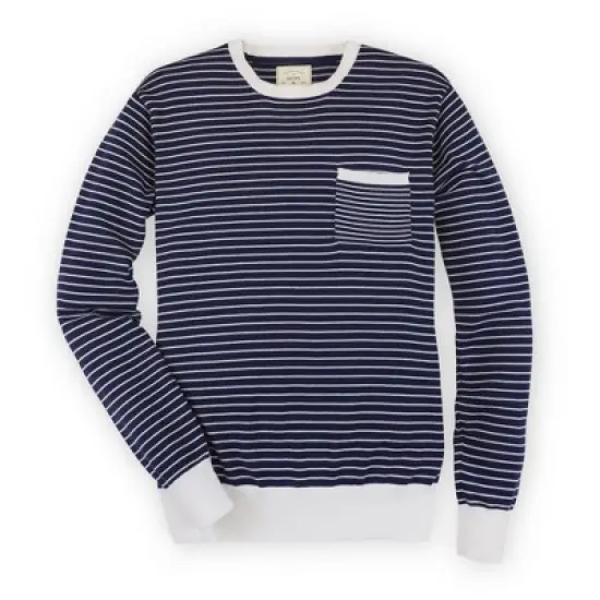 Hope & Henry Men's Long Sleeve Crew Neck Sweater with Pocket image {3}
