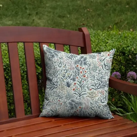 2pk Pistachio Botanical Outdoor Throw Pillows Green - Arden Selections image {2}