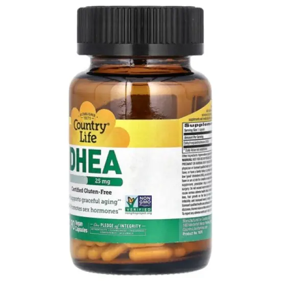 Country Life DHEA, 25 mg, 90 Vegan Capsules image {2}